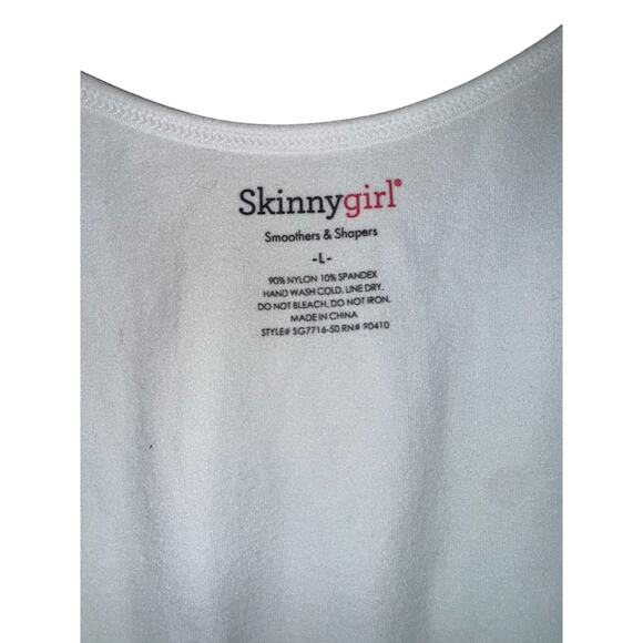 Skinnygirl White Smoother & Shaper Size Large Shaping Tank Stretch Slimming Cami - Picture 3 of 3